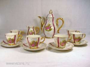 set cafea portelan 6 persoane