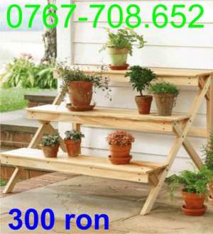 Suport din lemn pentru ghivece,  suport din lemn pentru  jardiniere