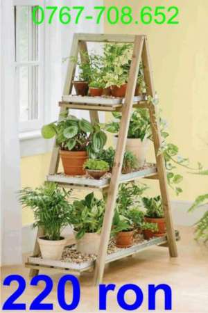 Suport din lemn pentru ghivece,  suport din lemn pentru  jardiniere