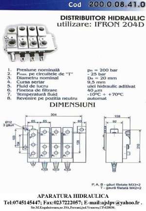 Distribuitor: ifron hydrom autogreder automacara amt taf tih etc