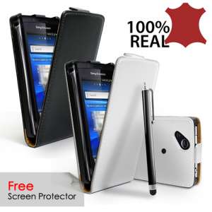 Husa 100% piele Sony Ericsson Xperia X12 Arc S+ Film + Stylus