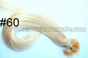 Extensii din par natural cu cheratina 2 ron buc
