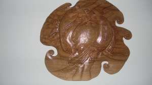 sculptura lemn de nuc