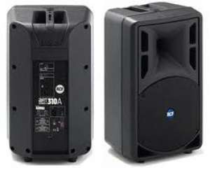 Vand 2 boxe active RCF art310a (2x350wt)+stative,    sunt 99,   99 % noi