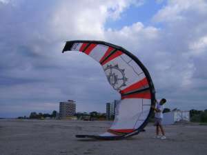 Vand Kite C Slingshot Fuel 15 M + bara de control + seat harness