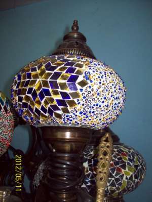 Vand lampa luminoasa turceasca si aparat de cafea cu nisip
