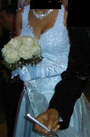 Rochie mireasa deosebita facuta la comanda marimea M