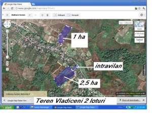 PACHET:Intravilan 1440m + extravilan agricol 3,   9 ha Vladiceni Iasi
