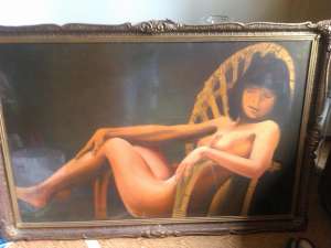Girotti - ulei pe panza nud -