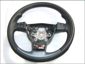 Volan SEAT CUPRA piele si comenzi cusatura cu ROSU model 2006-2009 NOU  !!!