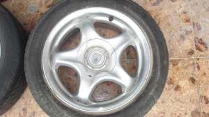 okazie jante aluminiu +cauciucuri 205.55/15 dunlop