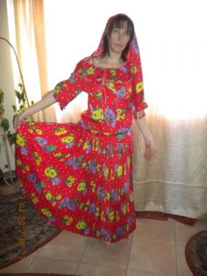 costume de dama,       traditionale,       tiganesti