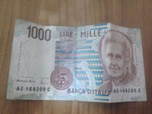 1000 lire italienesti