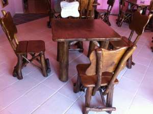 Vand Mese si Scaune model Rustic