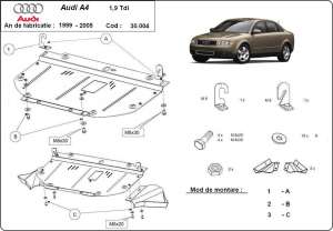 Scut metalic Audi A4