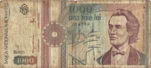 vand bancnote vechi de::: 1000 lei din 1991    si de 5000 de lei din 1993