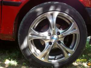 jante ALUTEiC 15" din crom cu 4 prezoane