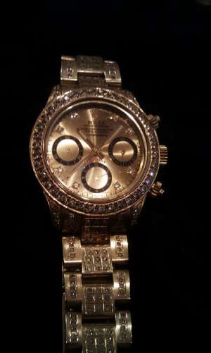 ROLEX DAYTONA COSMOGRAPH AUR MASIV 18 K + 279 DIAMANTE !!!