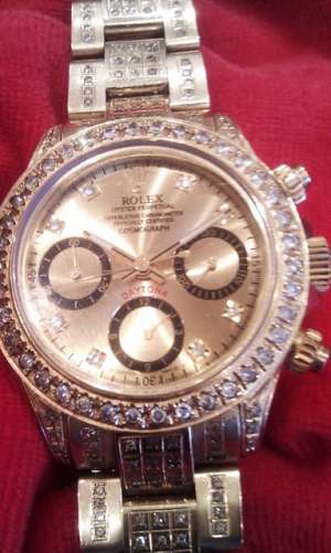 ROLEX DAYTONA COSMOGRAPH AUR MASIV 18 K + 279 DIAMANTE !!!