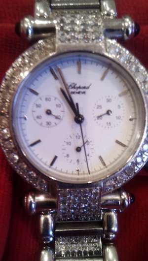 CEAS CHOPARD IMPERIALE DIN AUR CU 340 DIAMANTE + 7 SAFIRE - MODEL DEOSEBIT !!!