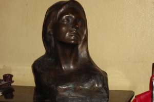 bust bronz chip de femeie anul 1920