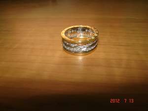 Inel Bvlgari cu pietre 14k