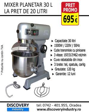 Mixer Planetar 30 L - la pret de 20 de L