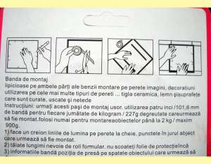 banda dubluadeziva lipicosa aderenta fixare diverse obiecte 5m