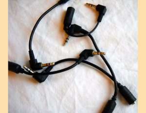 cablu jack 3 contacte stereo 10cm adaptor tata 3.5 to 2.5 ma