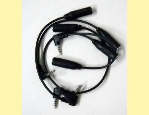 cablu jack adaptor 2.5 tata la 3.5 mama cu 4 contacte patru