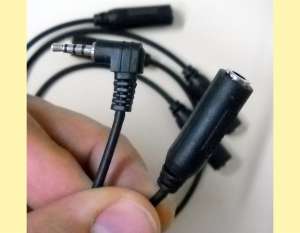 cablu jack adaptor 2.5 tata la 3.5 mama cu 4 contacte patru