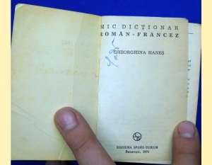 dictionar roman - francez mic buzunar editura sport turism