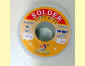 rola fludor solder core wire 1mm flux code 60 dia plastic