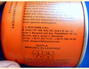gaz arzator alex gas cartus butan cantitate 190g lichefiat