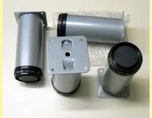 picioare de mobila mobilier camera argintiu satinat 150reglabil