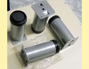 picioare de mobila mobilier camera argintiu satinat 150reglabil