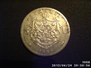 vand moneda de argint CAROL I 1881
