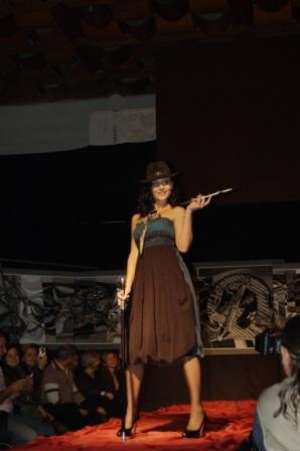 Rochie cu puf -Colectia "Contrast"