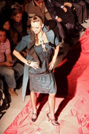 Rochie voal cu model - Colectia "Contrast"