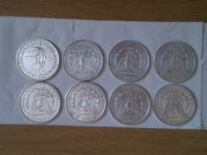 vand monede de argint 1 dolar american