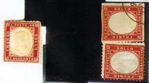 Timbre italiene vechi Franco Bollo