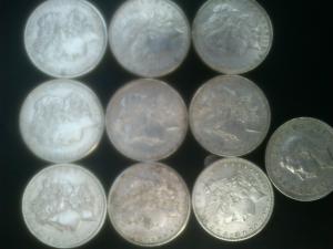 vand monede de argint 1 dolar american
