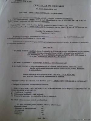 Teren Intravilan Loturi Destinatie Mixta Localitatea Copaceni judet Ilfov