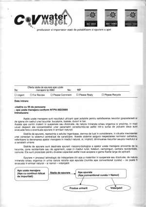 Statie epurare apa