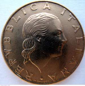 moneda de 200 lire 1994-180 ani de arma de carabinieri