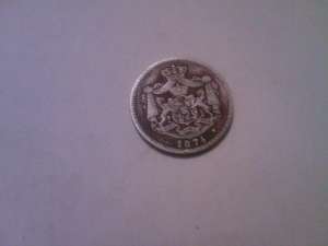 moneda de argint din anul 1874