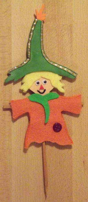 Decoratiune Halloween - sperietoare portocalie