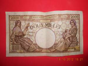 vand bancnota de 2000 lei din 18 noiembrie 1941