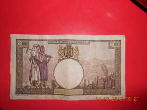 vand bancnota de 2000 lei din 18 noiembrie 1941