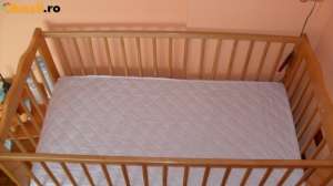 patut din lemn pentru bebe